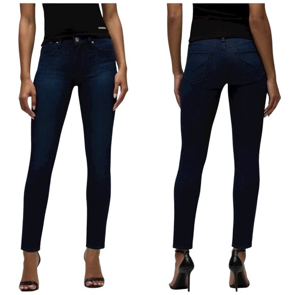 Hudson Jeans Barbara High Waist Super Skinny Dark Wash Size 23 Women’s Denim USA - Picture 1 of 7